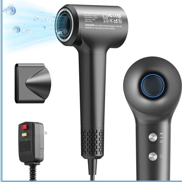 Negative Ion Hair Dryer, 110,000RPM High Speed, Thermo Control, Low Noise, Ionic - Picture 11 of 11